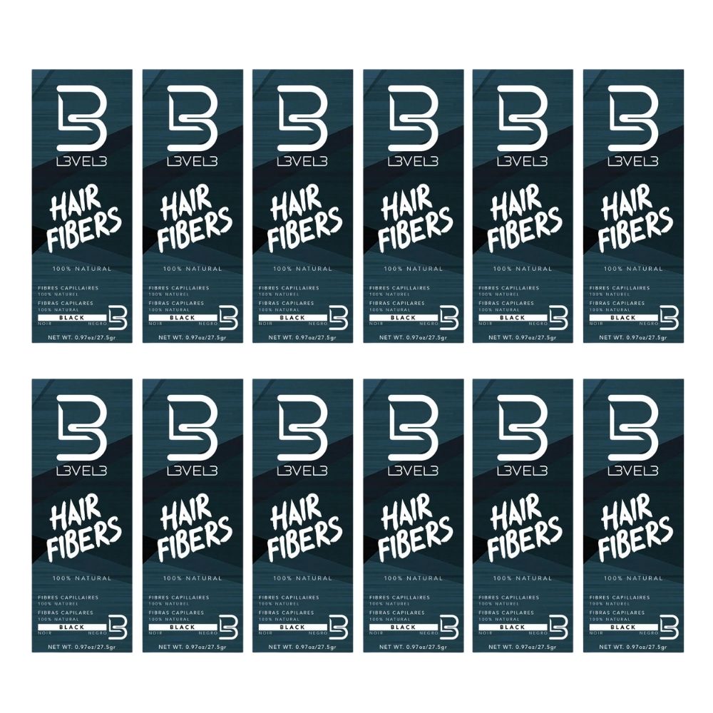 L3VEL3 Hair Fibers Black 0.97 oz - Multipack