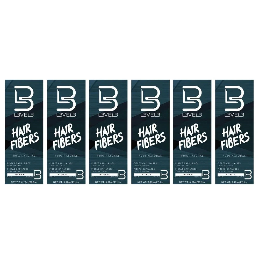 L3VEL3 Hair Fibers Black 30ml / 0.97 oz - Multipack