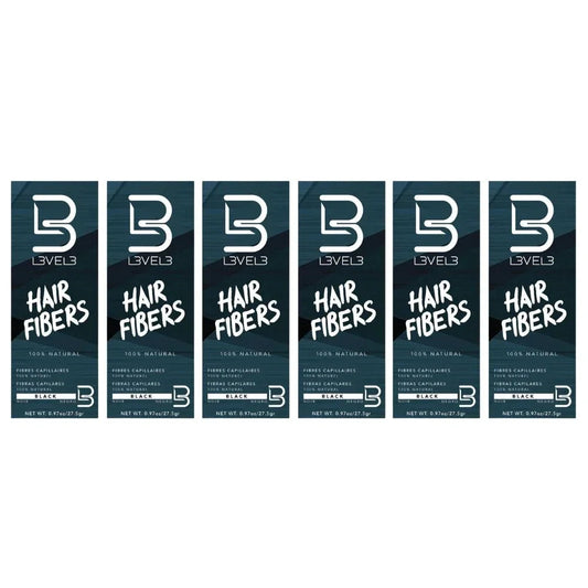 L3VEL3 Hair Fibers Black 30ml / 0.97 oz - Multipack
