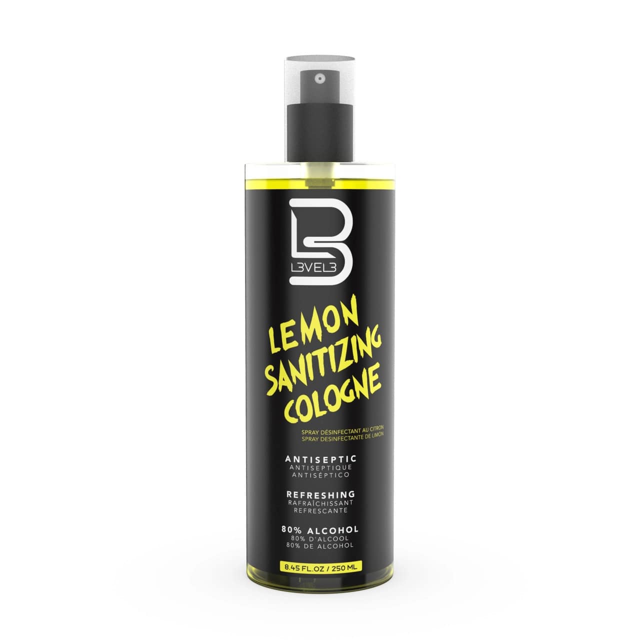 L3VEL3 Lemon Sanitizing Cologne 8.45 oz