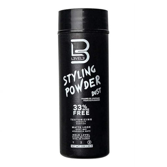 L3 Level3 Styling Powder - Natural Look Mens Powder - Easy to Apply with No Oil or Greasy Residue- 30 Grams(1 oz.)