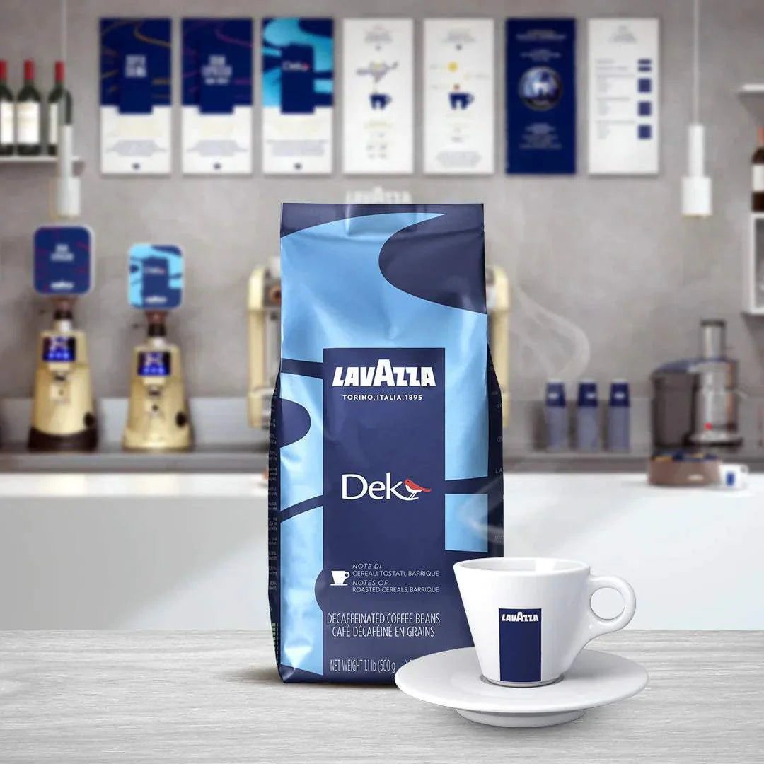 Dek Espresso Decaffeinated Roast Whole Bean Coffee by Lavazza for Unisex - 17.6 oz Coffee
