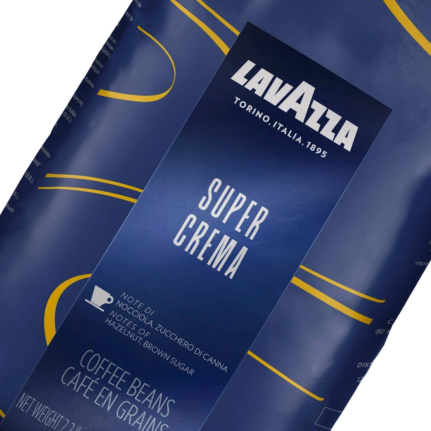 Super Crema Roast Whole Bean Coffee by Lavazza for Unisex - 35.2 oz Coffee