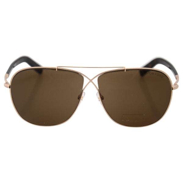 Tom Ford FT0393 April 28J - Rose Gold-Roviex by Tom Ford for Men - 61-10-145 mm Sunglasses
