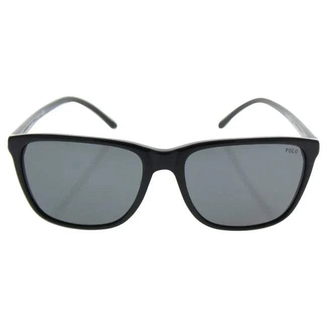 Polo Ralph Lauren PH 4108 5001-87 - Shiny Black -Dark Grey by Ralph Lauren for Men - 57-17-145 mm Sunglasses