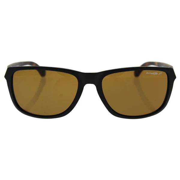 Arnette AN 4214 2314-83 Straight Cut - Matte Black-Brown Polarized by Arnette for Men - 58-17-145 mm Sunglasses