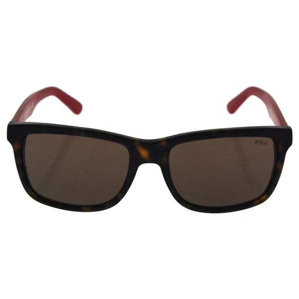 Polo Ralph Lauren PH 4098 560173 - Matte Dark Gunmetal-Dark Brown by Ralph Lauren for Men - 57-18-145 mm Sunglasses