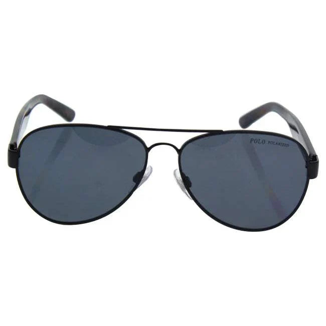 Polo Ralph Lauren PH 3096 9267-81 - Semi Shiny Black-Grey Polarized by Ralph Lauren for Men - 59-14-145 mm Sunglasses