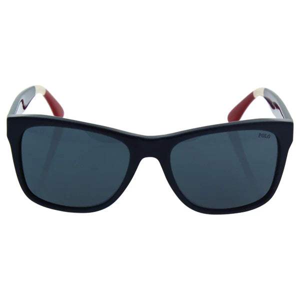 Polo Ralph Lauren PH 4106 5569-87 - Shiny Navy Blue-Grey Blue by Ralph Lauren for Men - 57-18-145 mm Sunglasses