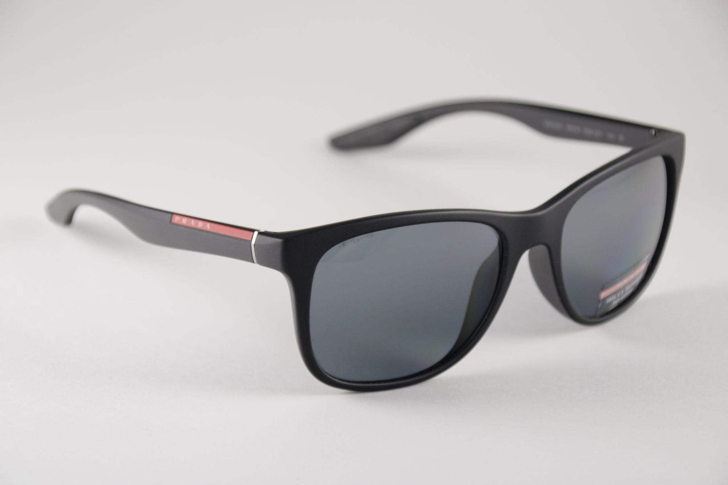 Prada SPS 03O 1AB-5W1 - Black-Grey Gradient Polarized by Prada for Unisex - 55-18-140 mm Sunglasses