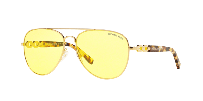 Michael Kors MK 1003 102485 Fiji - Gold-Yellow by Michael Kors for Women - 58-14-135 mm Sunglasses