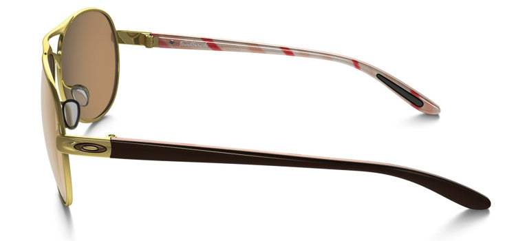 Oakley Feedback OO4079-08 - Polished Gold-Bronze Polarized by Oakley for Women - 59-13-135 mm Sunglasses