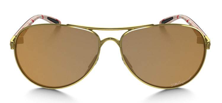 Oakley Feedback OO4079-08 - Polished Gold-Bronze Polarized by Oakley for Women - 59-13-135 mm Sunglasses