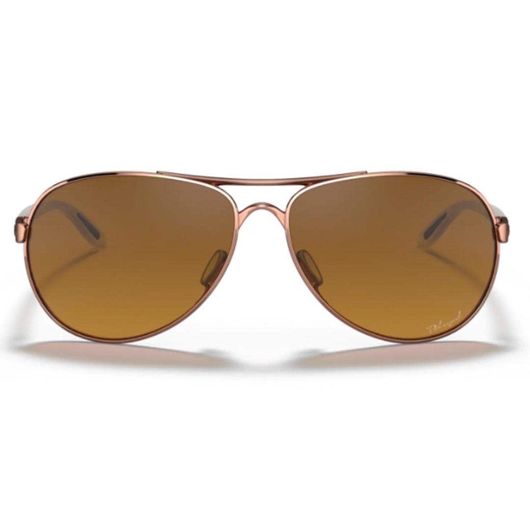 Oakley Feedback OO4079-14 - Rose Gold-Brown Gradient Polarized by Oakley for Women - 59-13-135 mm Sunglasses