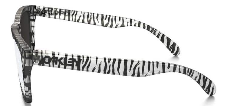 Oakley Frogskins OO9013-70 - Matte Clear-Chrome Iridium by Oakley for Women - 55-17-133 mm Sunglasses