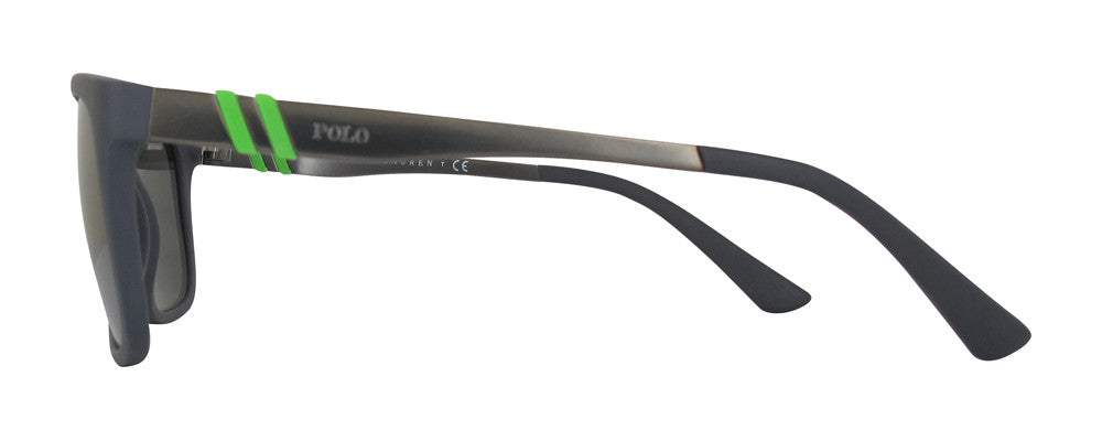 Polo Ralph Lauren PH 4088 5421-6G - Matte Grey-Green by Ralph Lauren for Men - 55-17-145 mm Sunglasses