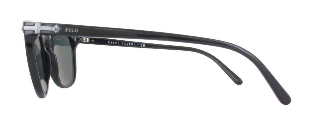 Polo Ralph Lauren PH 4107 5001-87 - Shiny Black-Gray by Ralph Lauren for Men - 53-19-145 mm Sunglasses