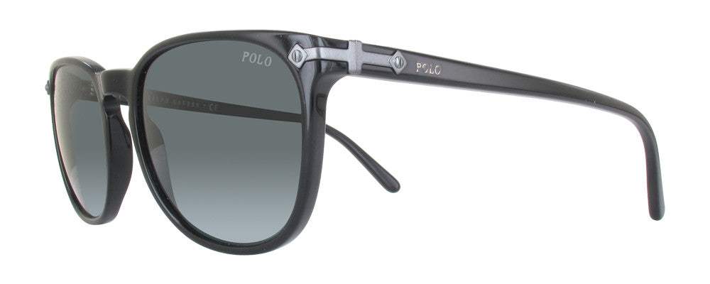 Polo Ralph Lauren PH 4107 5001-87 - Shiny Black-Gray by Ralph Lauren for Men - 53-19-145 mm Sunglasses