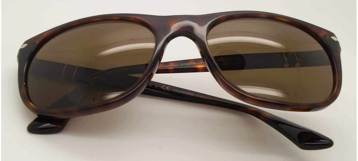 Persol PO3102S 24-57 - Havana-Brown Polarized by Persol for Men - 56-19-145 mm Sunglasses