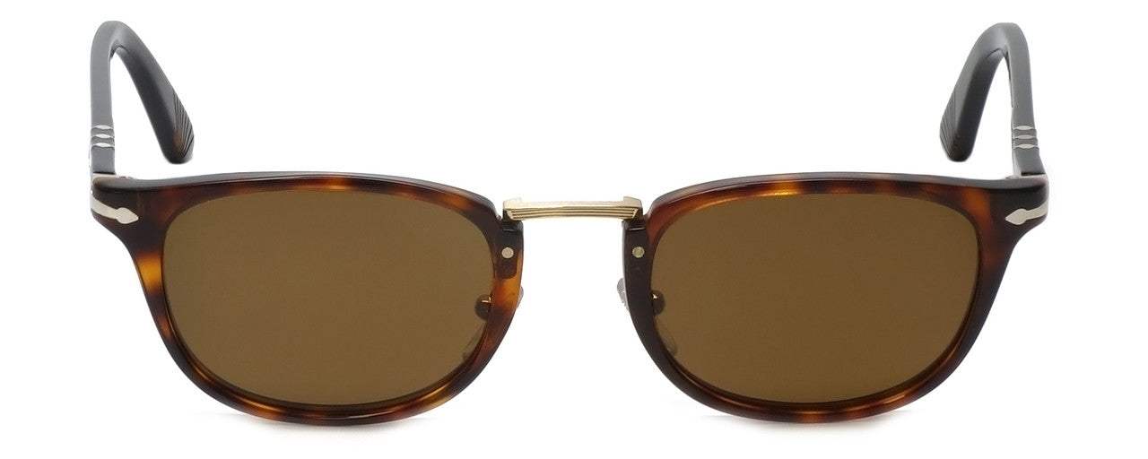 Persol PO3127S 24-57 - Havana-Brown Polarized by Persol for Men - 50-22-145 mm Sunglasses