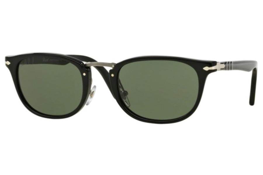 Persol PO3127S 95-58 - Black-Green Polarized by Persol for Men - 52-22-145 mm Sunglasses