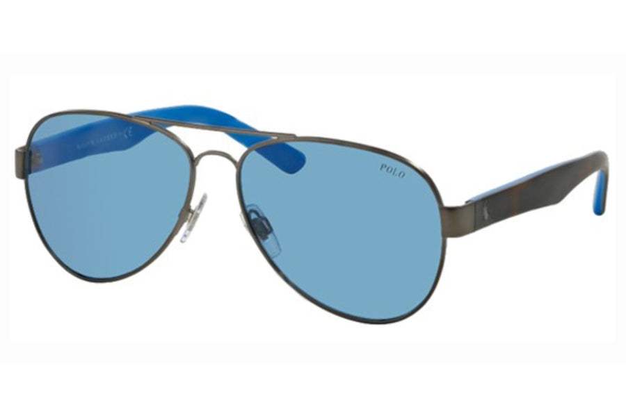 Polo Ralph Lauren PH 3096 9050-72 - Gunmetal-Blue by Ralph Lauren for Men - 59-14-145 mm Sunglasses