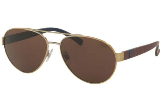 Polo Ralph Lauren PH 3098 9116-73 - Matte Brushed Pale Gold-Brown by Ralph Lauren for Men - 61-15-145 mm Sunglasses