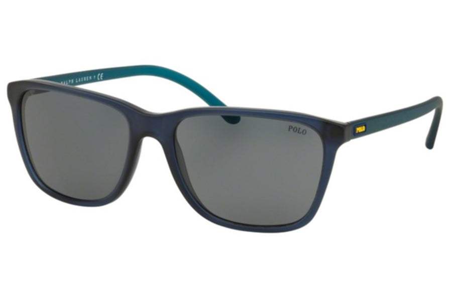 Polo Ralph Lauren PH 4108 5276-87 - Matte Crystal Blue-Blue Grey by Ralph Lauren for Men - 57-17-145 mm Sunglasses