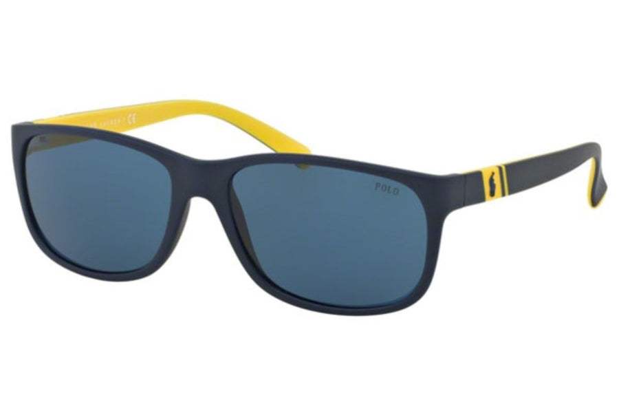 Polo Ralph Lauren PH 4109 558880 - Matte Blue Navy-Blue by Ralph Lauren for Men - 59-17-145 mm Sunglasses