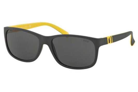 Polo Ralph Lauren PH 4109 558987 - Matte Grey-Grey by Ralph Lauren for Men - 59-17-145 mm Sunglasses