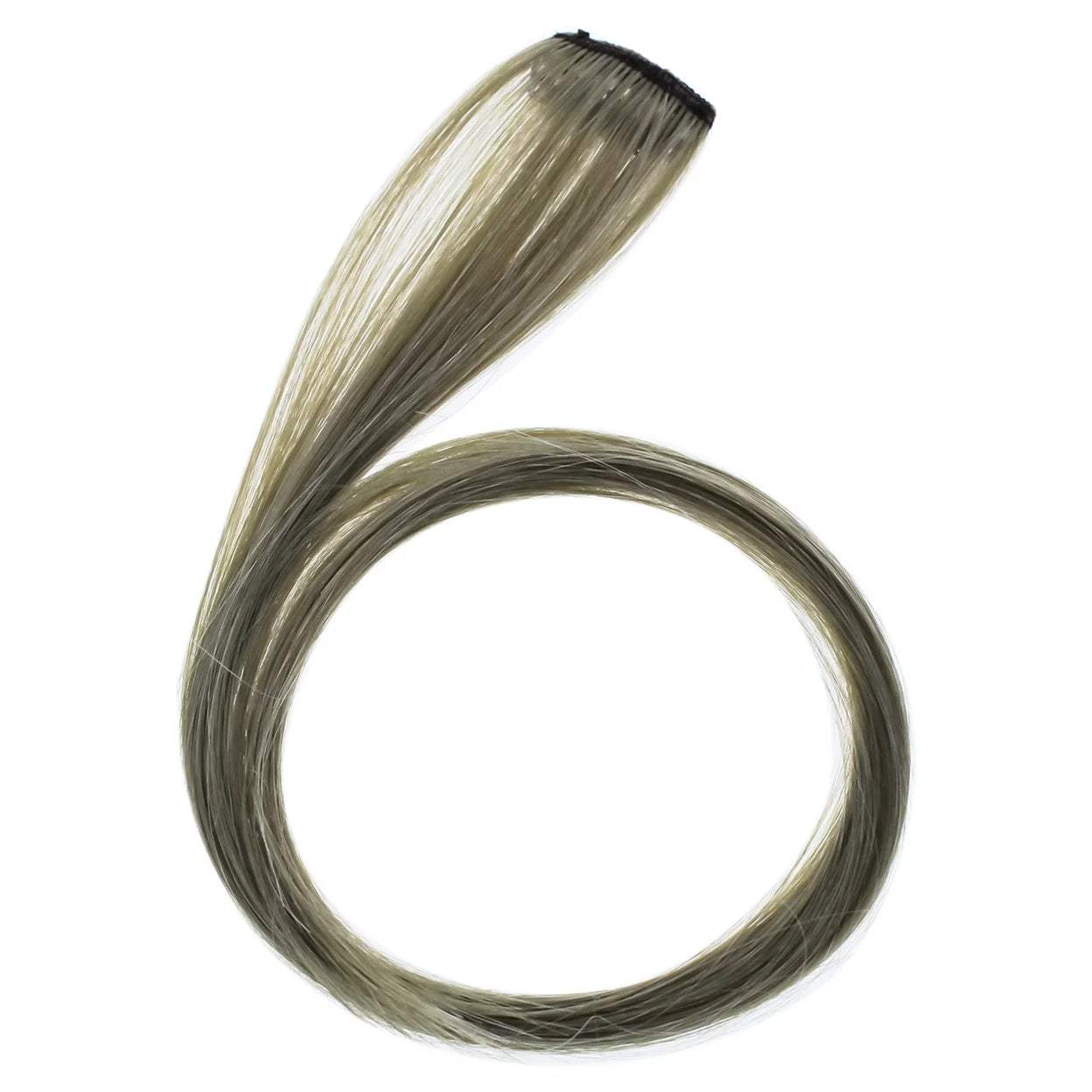 Pop Color Strip Extension - Silver Surprise by Hairdo for Women - 18 Inch Hair Extension - Pack of 2