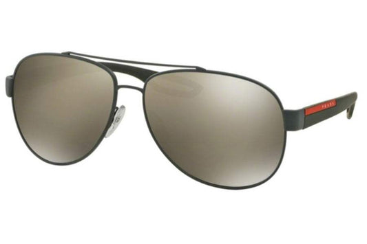 Prada SPS 55Q UFI-1C0 - Green Rubber-Light Brown Dark by Prada for Men - 62-14-140 mm Sunglasses
