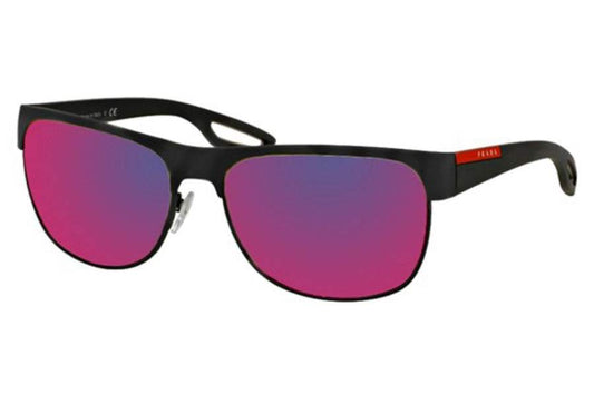 Prada SPS 57Q TFZ-9Q1 - Grey Rubber-Dark Grey Blue Red by Prada for Men - 58-16-140 mm Sunglasses