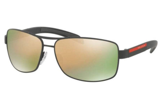 Prada SPS 54I TIG-2D2 - Grey Rubber-Grey Rose Gold by Prada for Men - 65-14-125 mm Sunglasses