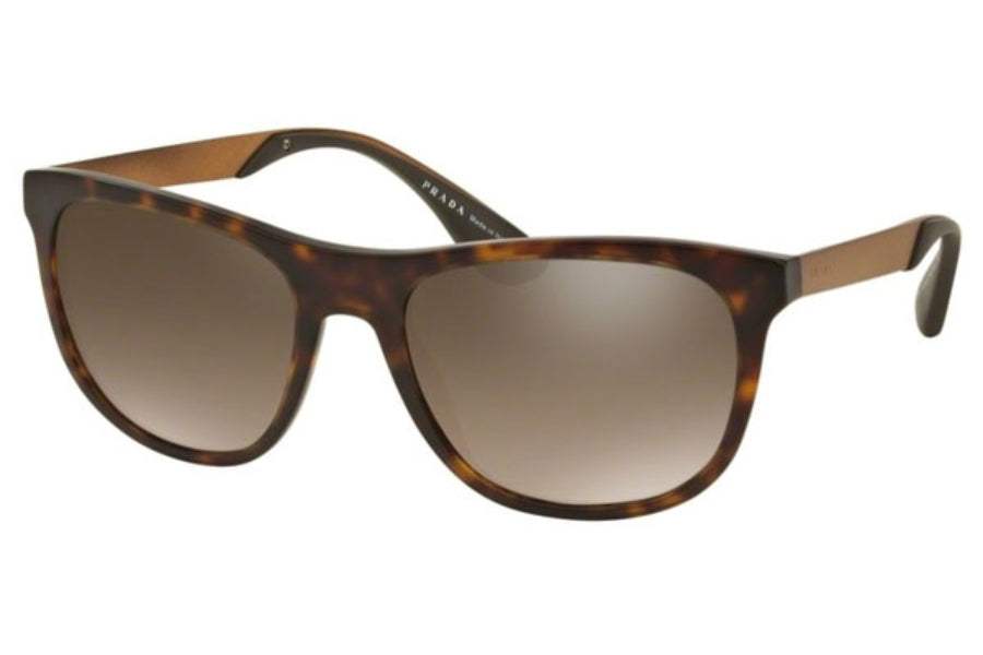 Prada SPR 04S HAQ-4O2 - Matte Havana-Brown Grandient by Prada for Men - 57-19-145 mm Sunglasses