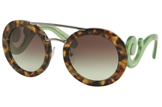 Prada SPR 13S UEZ-4K1 - Spotted Brown Green-Grey Green by Prada for Women - 54-25-135 mm Sunglasses