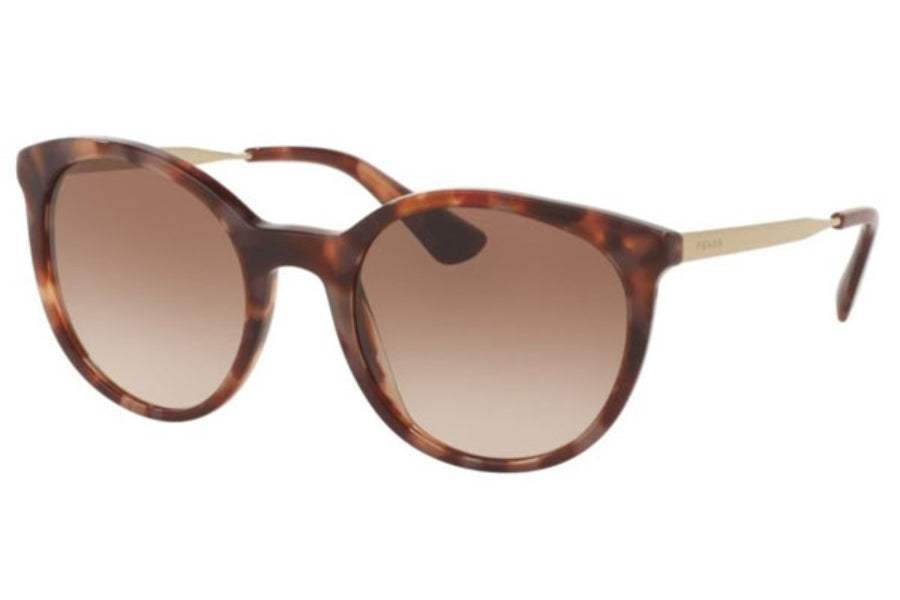 Prada SPR 17S UE0-0A6 - Spotted Brown Pink-Brown Shaded by Prada for Women - 53-21-140 mm Sunglasses