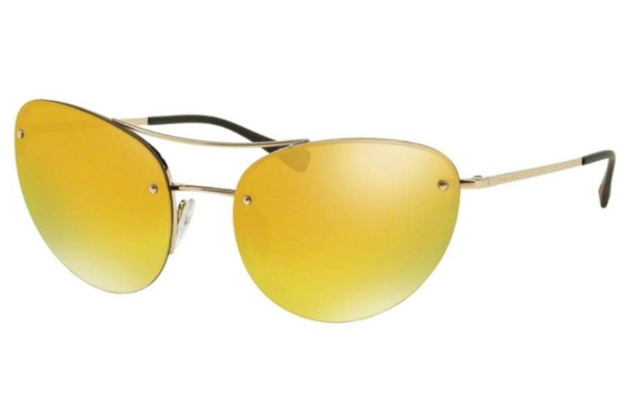 Prada SPS 51R ZVN-5NO - Gold-Orange by Prada for Unisex - 59-18-135 mm Sunglasses