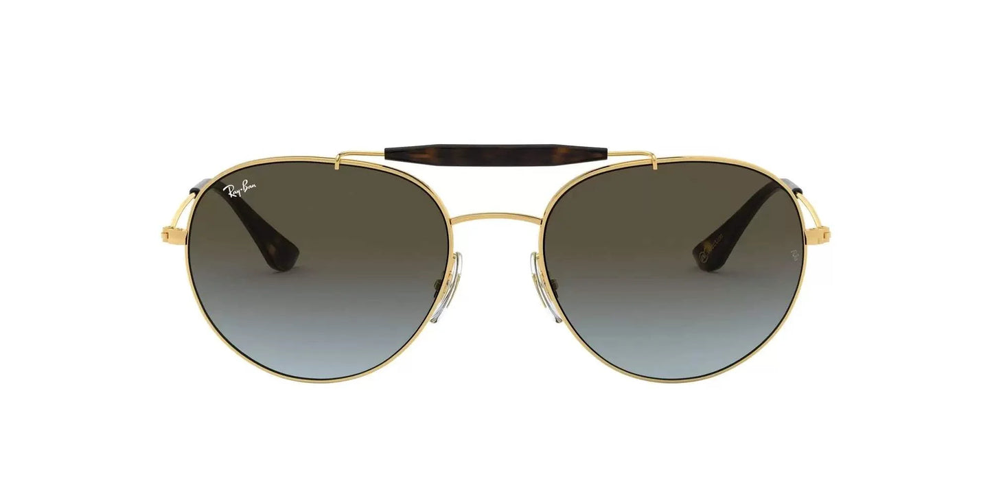 Ray Ban RB 3540 001-51 - Gold-Light Brown Gradient by Ray Ban for Unisex - 56-18-140 mm Sunglasses