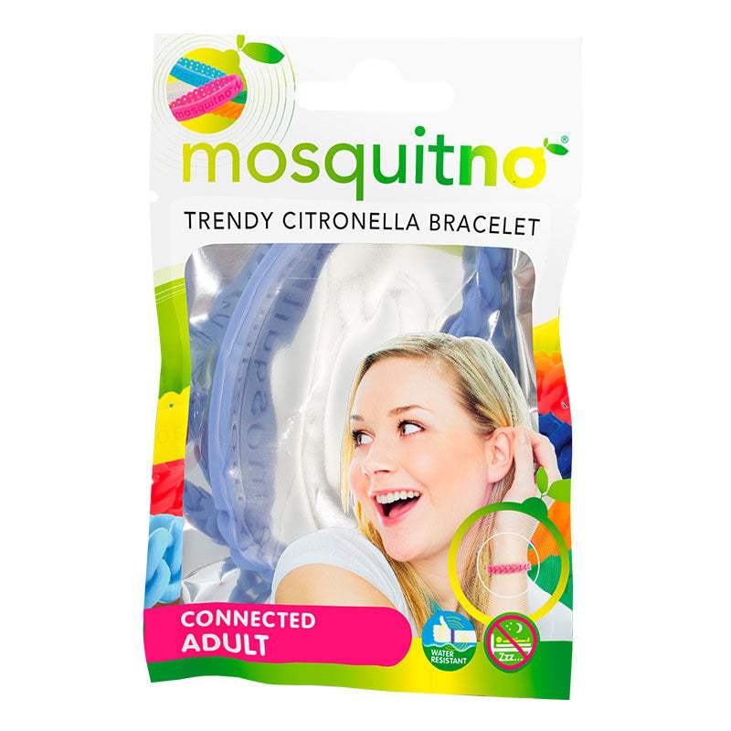 Get Connected Citronella Bracelet - Blue by Mosquitno for Unisex - 1 Pc Bracelet