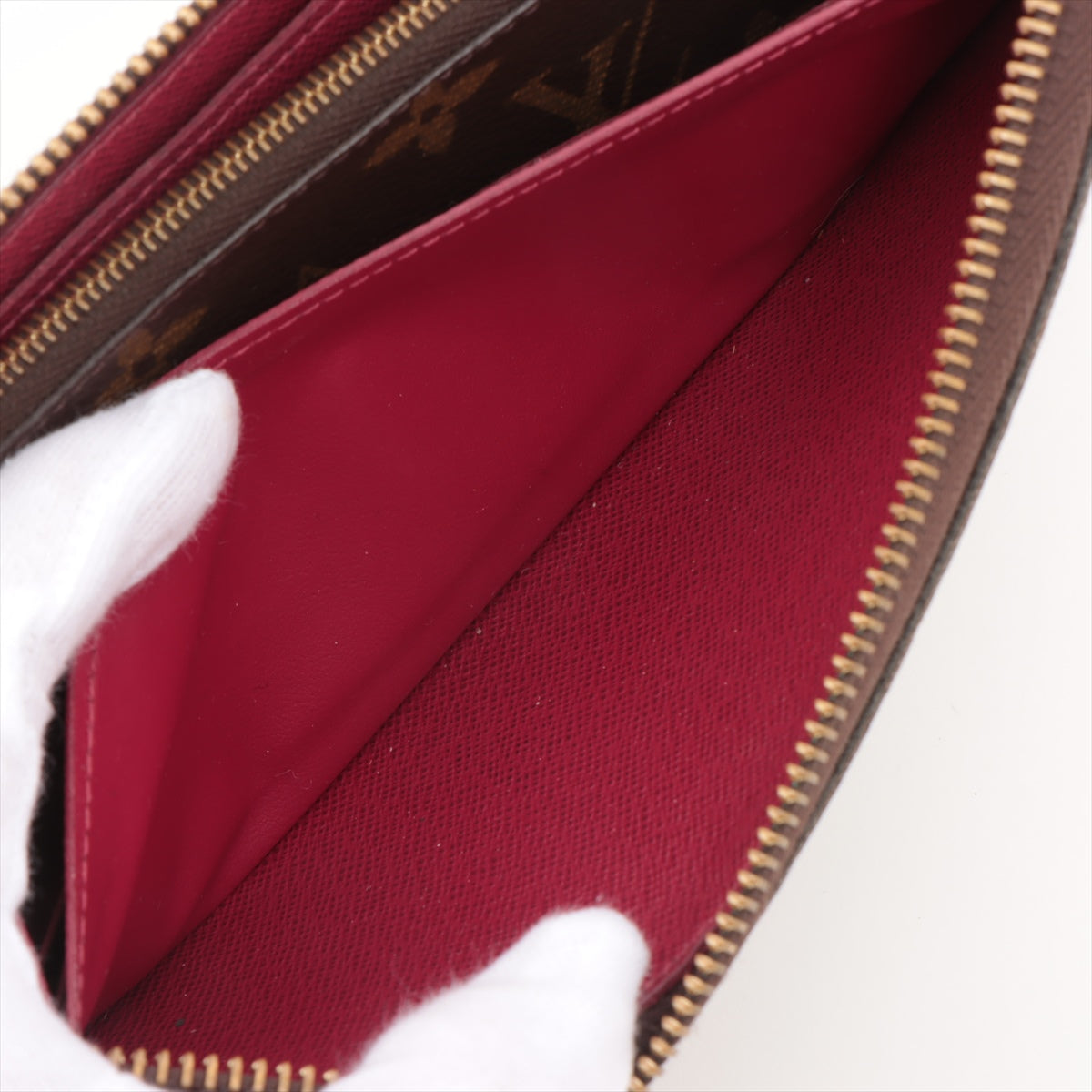 Louis Vuitton Monogram Clemence Long Wallet Fuchsia