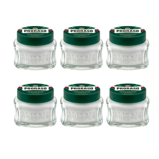 Proraso Pre Shave Cream Refreshing - Green 3.6 oz Multipack