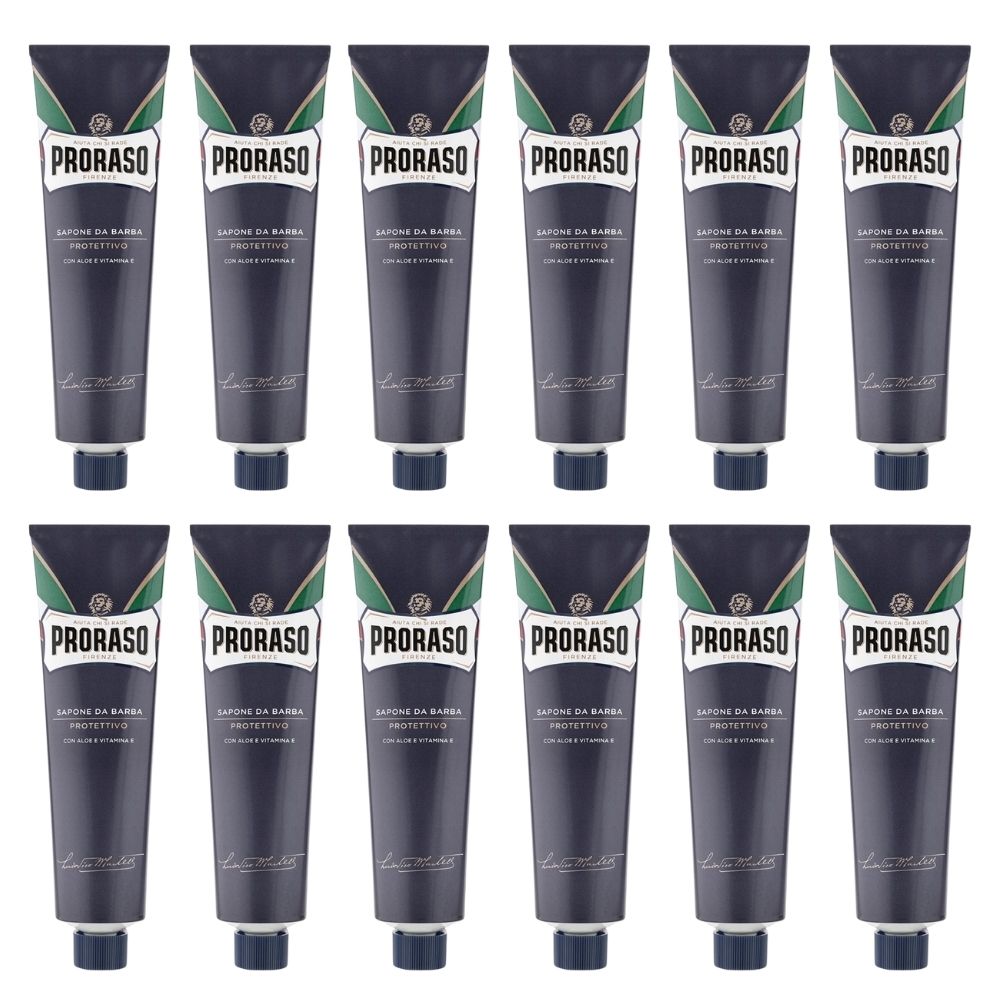 Proraso Shaving Cream in Tube Protective - Blue 5.2 oz - Multipack