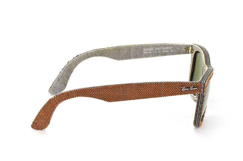 Ray Ban RB 2140 1191-2X Wayfarer - Brown Denim Brown-Green by Ray Ban for Unisex - 50-22-150 mm Sunglasses