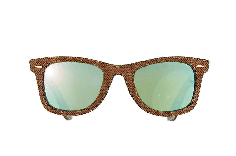 Ray Ban RB 2140 1191-2X Wayfarer - Brown Denim Brown-Green by Ray Ban for Unisex - 50-22-150 mm Sunglasses