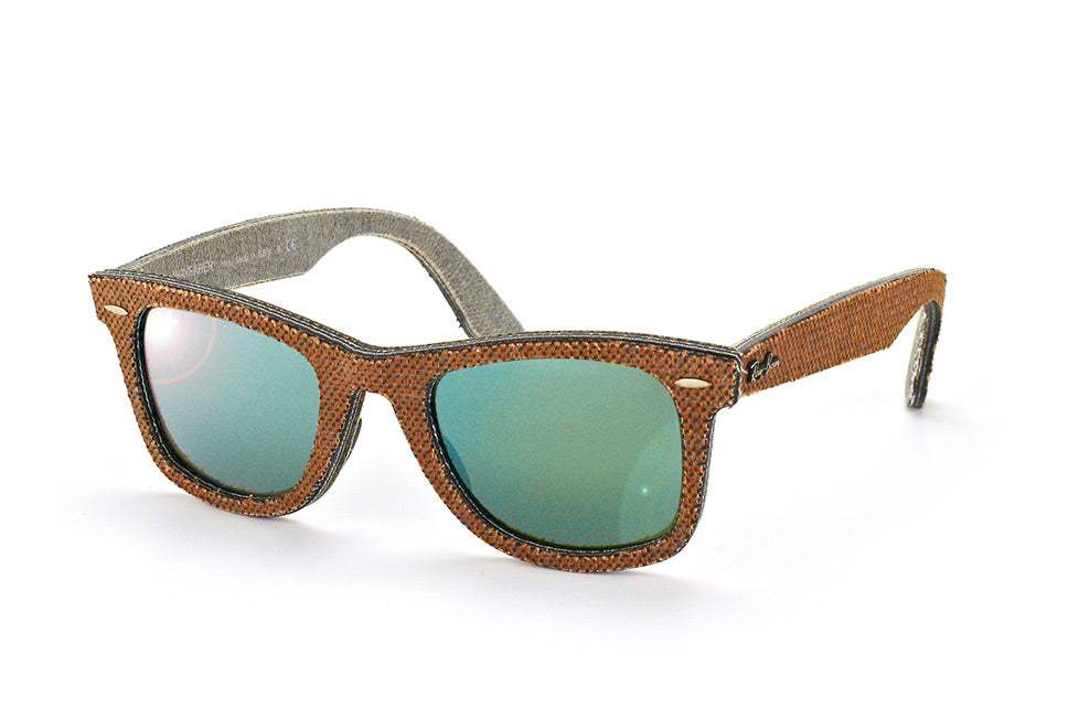 Ray Ban RB 2140 1191-2X Wayfarer - Brown Denim Brown-Green by Ray Ban for Unisex - 50-22-150 mm Sunglasses