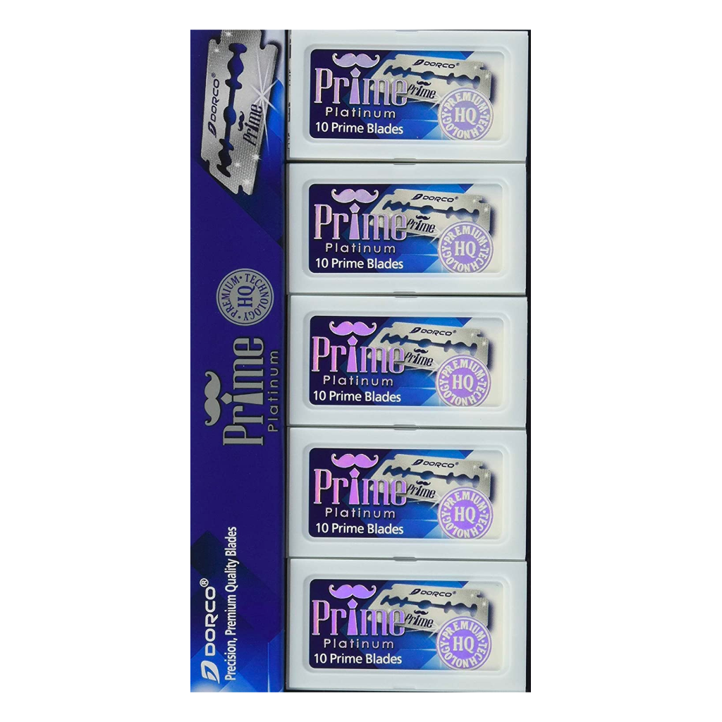 Dorco Prime Platinum Double Edge Razor Blades 100pk
