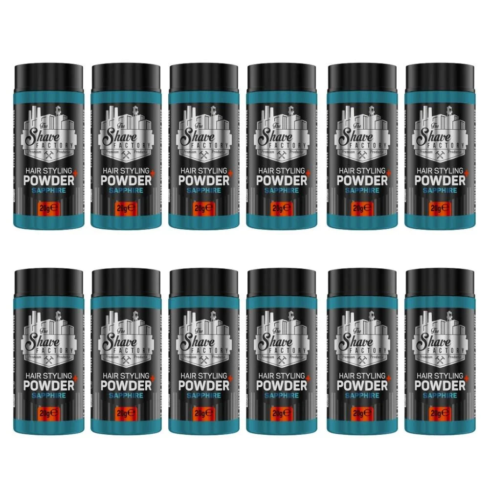 The Shave Factory Hair Styling Powder - Sapphire 0.7 oz - Multipack