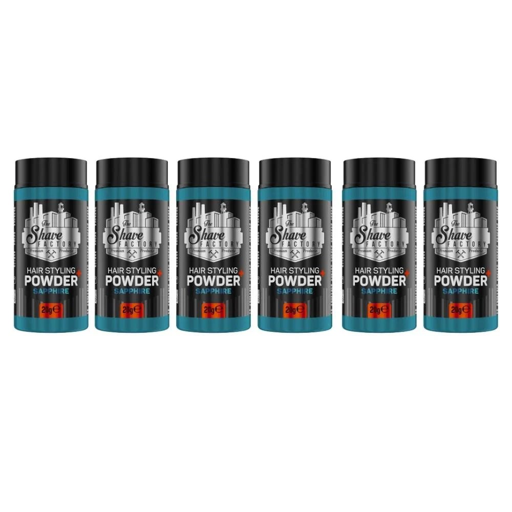 The Shave Factory Hair Styling Powder - Sapphire 0.7 oz - Multipack