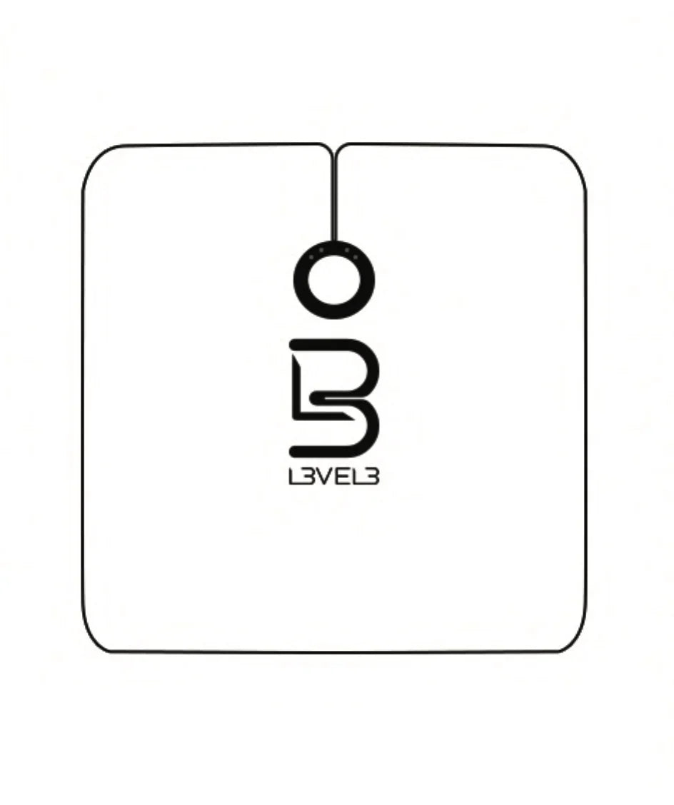 L3VEL3 Professional Rubber Neck Cutting Cape - White